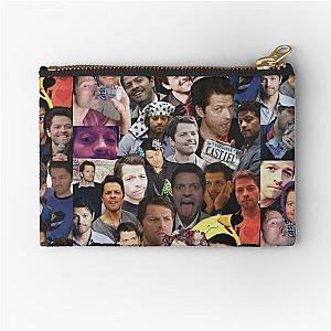 Misha Collins Collage Zipper Pouch