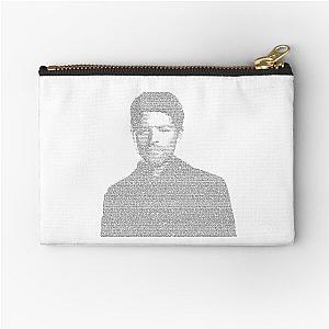 Misha Collins Text Portrait Zipper Pouch