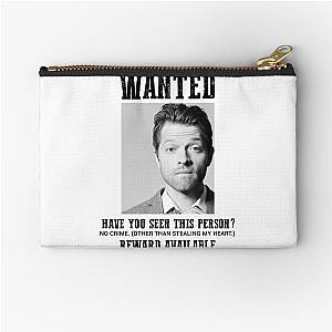 wanted: misha collins Zipper Pouch