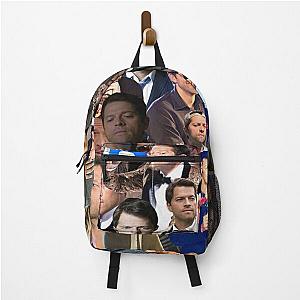 Misha Collins photo collage Backpack