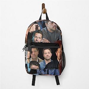 Misha Collins photo collage Backpack