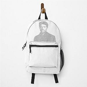 Misha Collins Text Portrait Backpack