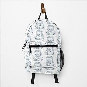 Hand-drawn Misha Collins Portrait, The Hillywood Show Supernatural Parody 2 Backpack