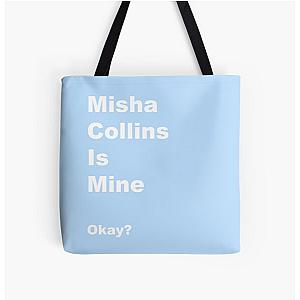 Misha Collins is Mine All Over Print Tote Bag