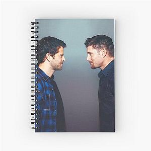 Jensen ackles misha collins  Spiral Notebook