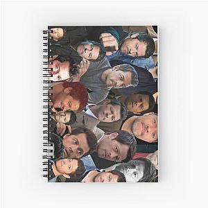 supernatural - Misha Collins photo collage Spiral Notebook