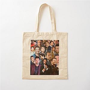 Misha Collins Photo Collage Cotton Tote Bag