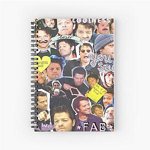 Misha Collins Collage Spiral Notebook