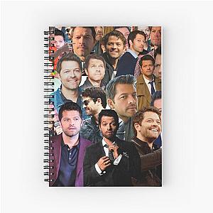 Misha Collins Photo Collage Spiral Notebook