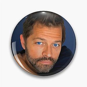 Misha Collins portrait Pin