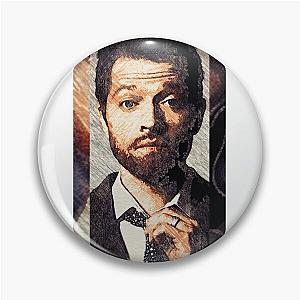 Misha Collins abstract Pin