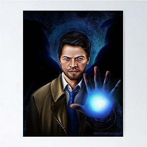 Misha Collins as Castiel "Supernatural" print  Poster