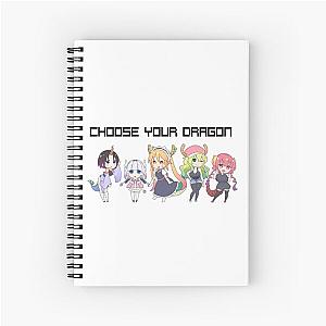 Miss Kobayashi Choose Your Maid Dragon Spiral Notebook