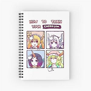 Kobayashi-san Chi no Maid Dragon-Miss Kobayashi's Dragon Maid - Tohru, Kanna, Elma and Lucoa (Sketch) Spiral Notebook