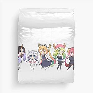 Miss Kobayashi's Dragon Chibis Duvet Cover