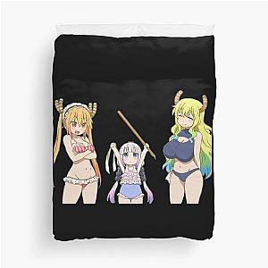 Lucoa, Tohru, Kanna - Miss Kobayashi’s Dragon Maid S Classic . Duvet Cover