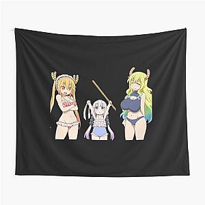 Lucoa, Tohru, Kanna - Miss Kobayashi’s Dragon Maid S Classic . Tapestry