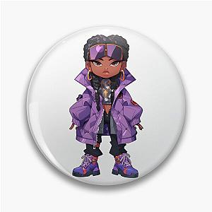 Missy Elliott cartoon Pin