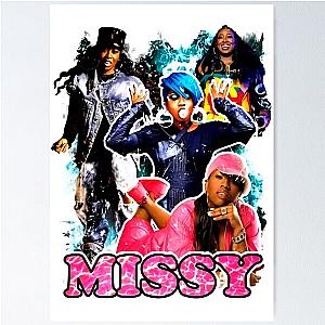 Vintage Inspired Missy Elliott Hip Hop Rap Tee Poster