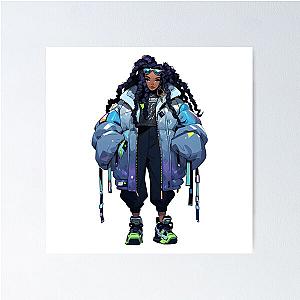 Missy Elliott cartoon Poster