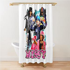 Vintage Inspired Missy Elliott Hip Hop Rap Tee Shower Curtain