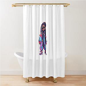 Missy Elliott cartoon Shower Curtain