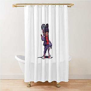 Missy Elliott cartoon Shower Curtain