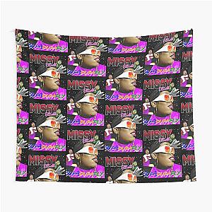 Vintage Missy Elliott Rap Retro Tapestry