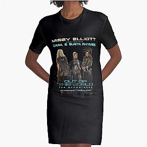 Missy Elliott Rap Tour Graphic T-Shirt Dress