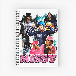 Vintage Inspired Missy Elliott Hip Hop Rap Tee Spiral Notebook