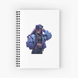 Missy Elliott cartoon Spiral Notebook