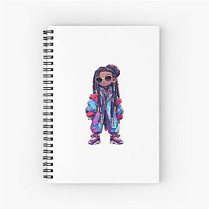 Missy Elliott cartoon Spiral Notebook