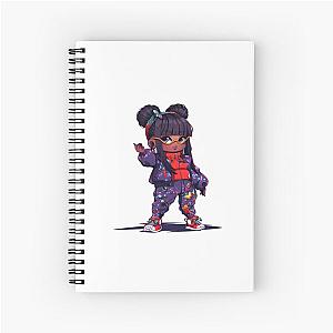 Missy Elliott cartoon Spiral Notebook