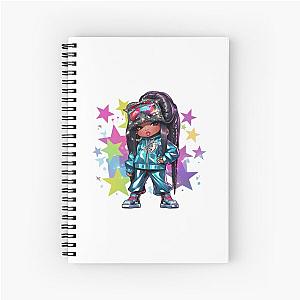 Missy Elliott cartoon Spiral Notebook