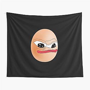 Mizkif Egg Pepe Frog Meme Emote Tapestry