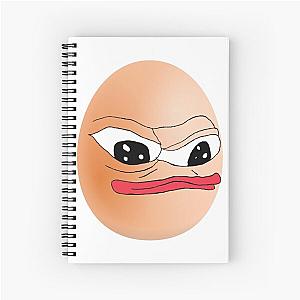 Mizkif Pepe Frog Meme Emote Spiral Notebook