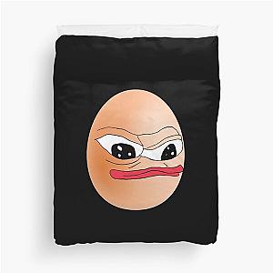 Mizkif Egg Pepe Frog Meme Emote Duvet Cover