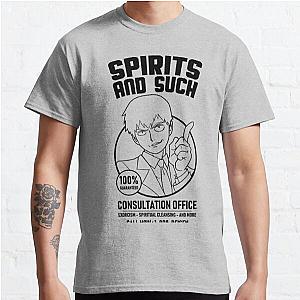 Mob Psycho 100 T-Shirts - Mob 100% Reigen, Spirits and Such Classic T-Shirt RB1710 [ID1056]