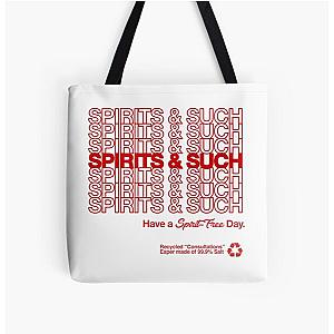 Mob Psycho 100 Bags - Reigen Arataka's Spirits and Such: Consultation Office (Red) All Over Print Tote Bag RB1710 [ID860]