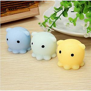 Octopus Squishy Mochi Fidget Toy For Stress Relief 1pcs Random Color