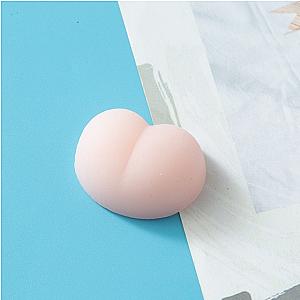 Peach Squishy Mochi Fidget Toy For Stress Relief