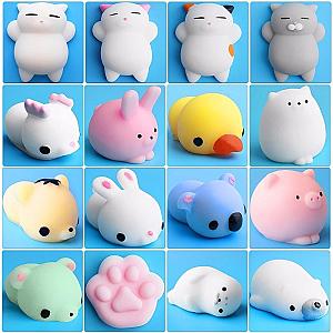 20 random pieces Mochi Squishy Fidget Toys