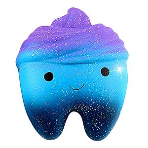 Tooth Squishy Mochi Fidget Toy For Stress Relief
