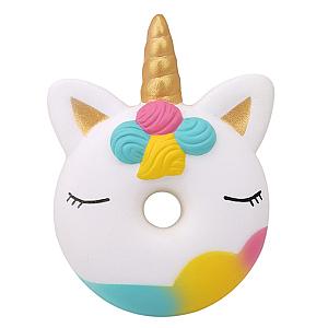 Unicorn Donut Squishy Mochi Fidget Toy For Stress Relief
