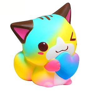 Cute Kitten Squishy Mochi Fidget Toy For Stress Relief