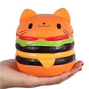 Burger Squishy Mochi Fidget Toy For Stress Relief
