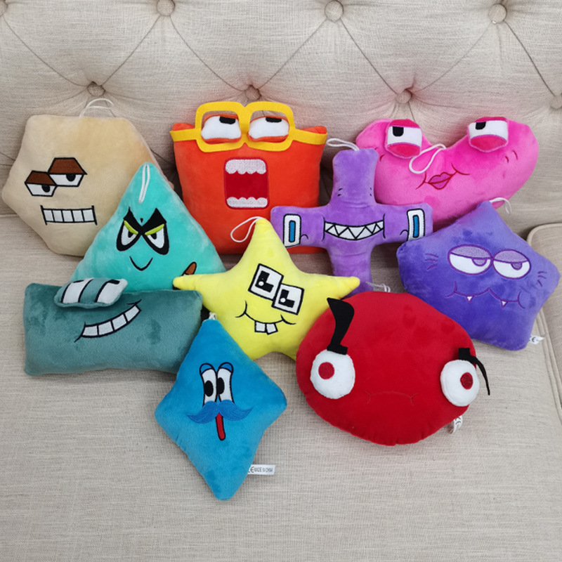 Alphabet Lore Plush Toys Shape knowledge Series Plushie Education Doll for Kids and Adults Halloween Christmas Gift