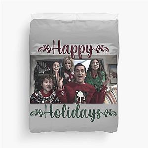 Dunphy family from Modern Family Happy Holidays greeting card     Duvet Cover