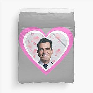 Modern family Phil Dunphy heart   Duvet Cover