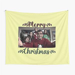 Dunphy family from Modern Family Merry Christmas greeting card    Tapestry